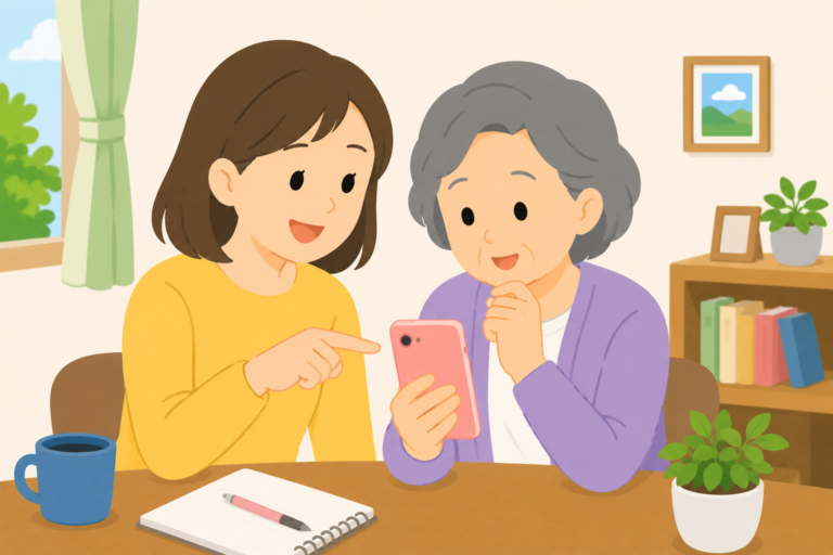 親にスマホを教えるコツ｜離れていても伝わる、やさしい教え方7つ