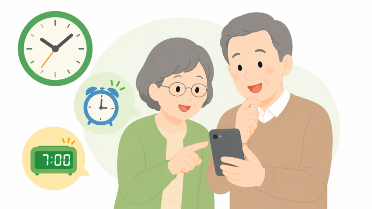 スマホで時計・アラームを使う方法｜毎日の時間管理をやさしく助ける基本