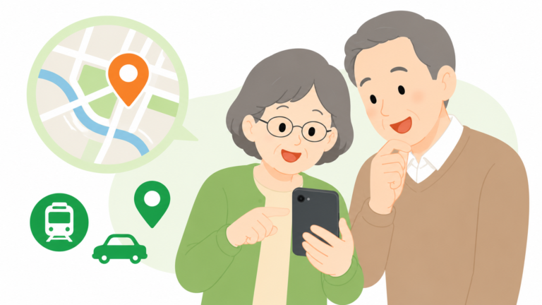 スマホで地図を使う方法｜行きたい場所をやさしく探す基本