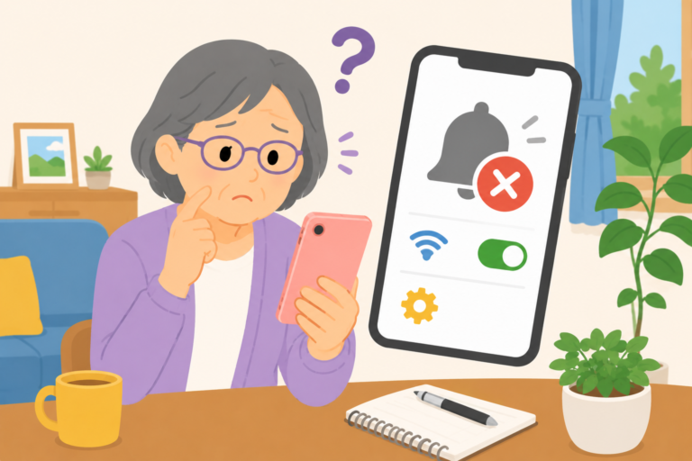スマホの通知が来ないときの確認手順｜まず見るところをやさしく解説