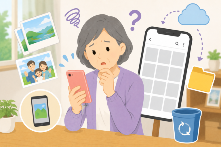 スマホで写真が見つからないときの確認手順｜まず見るところをやさしく解説